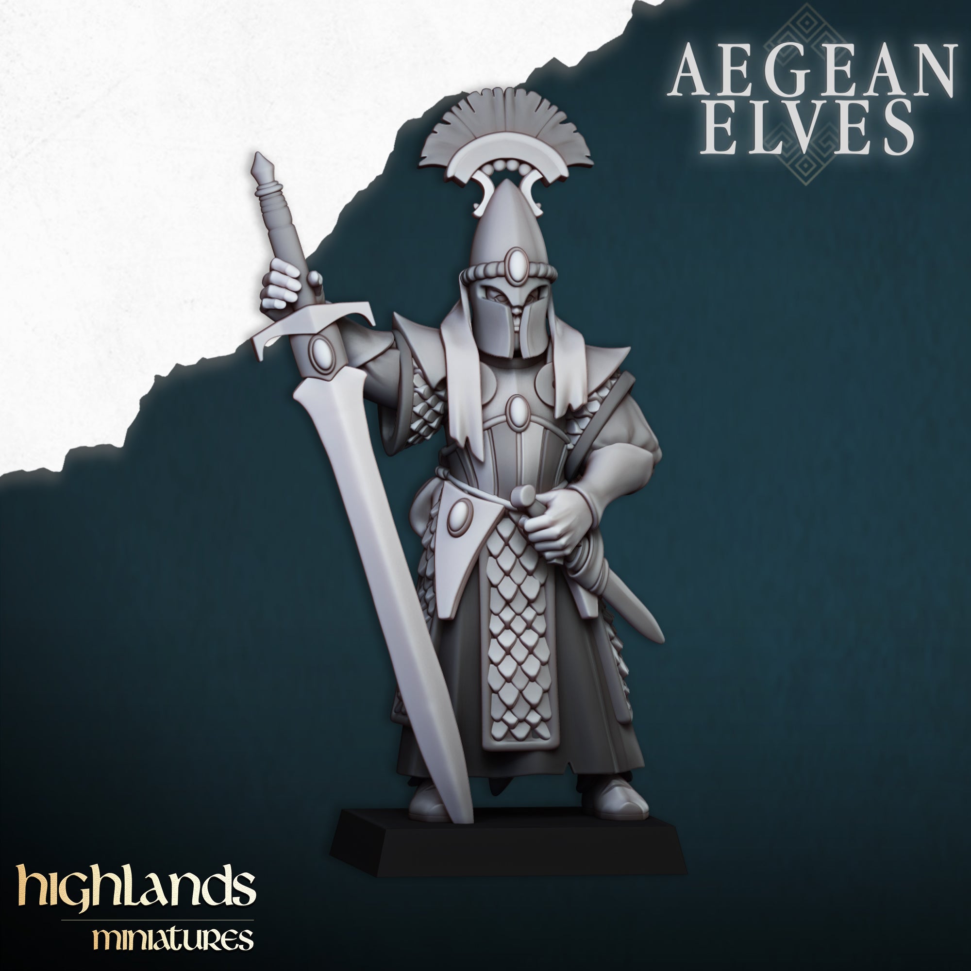 Aegean Elves Swords of Messara (x20) - Highlands Miniatures