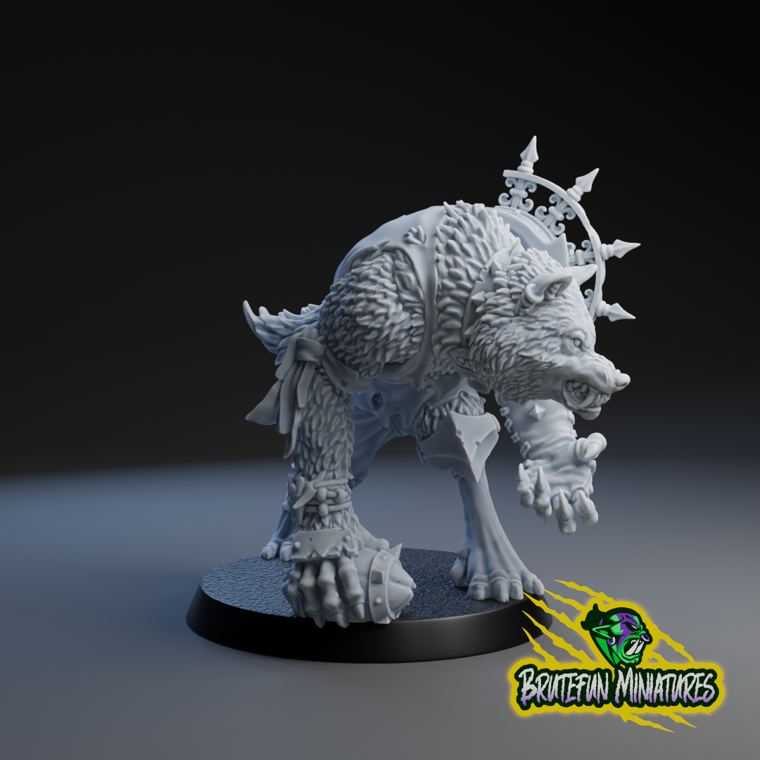 Werwolf Alpha – Untoter Starspieler – Fantasy Football – Brutefun Miniatures