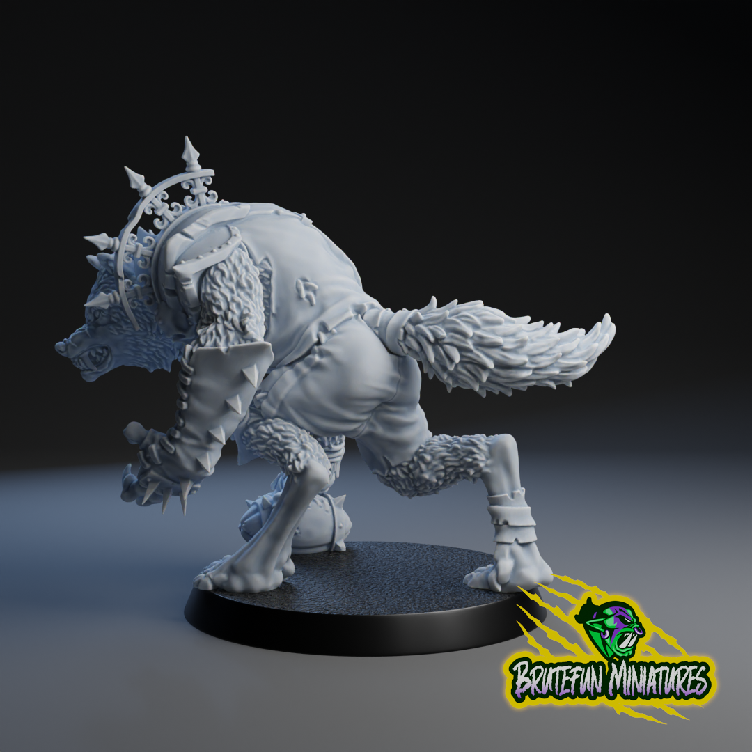 Werewolf Alpha - Undead Star Player - Fantasy Football - Brutefun Miniatures