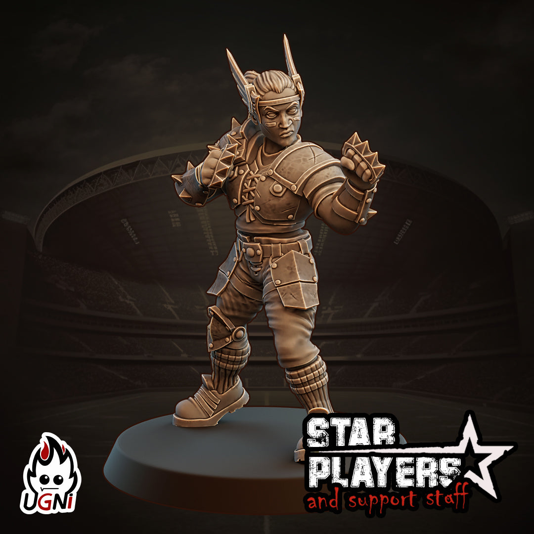 Starla - Human Star Player - Fantasy Football - Ugni Miniatures