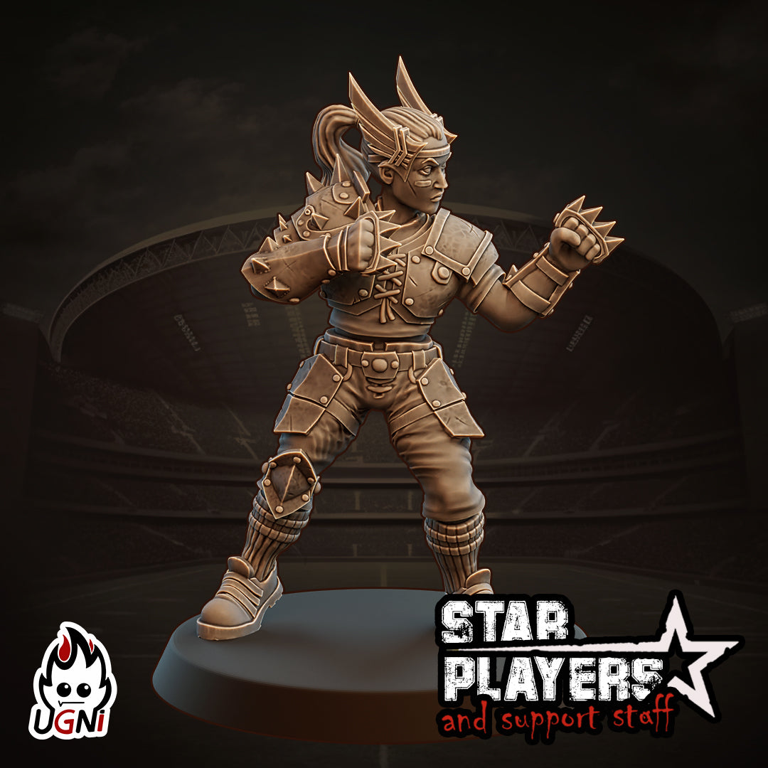 Starla - Human Star Player - Fantasy Football - Ugni Miniatures