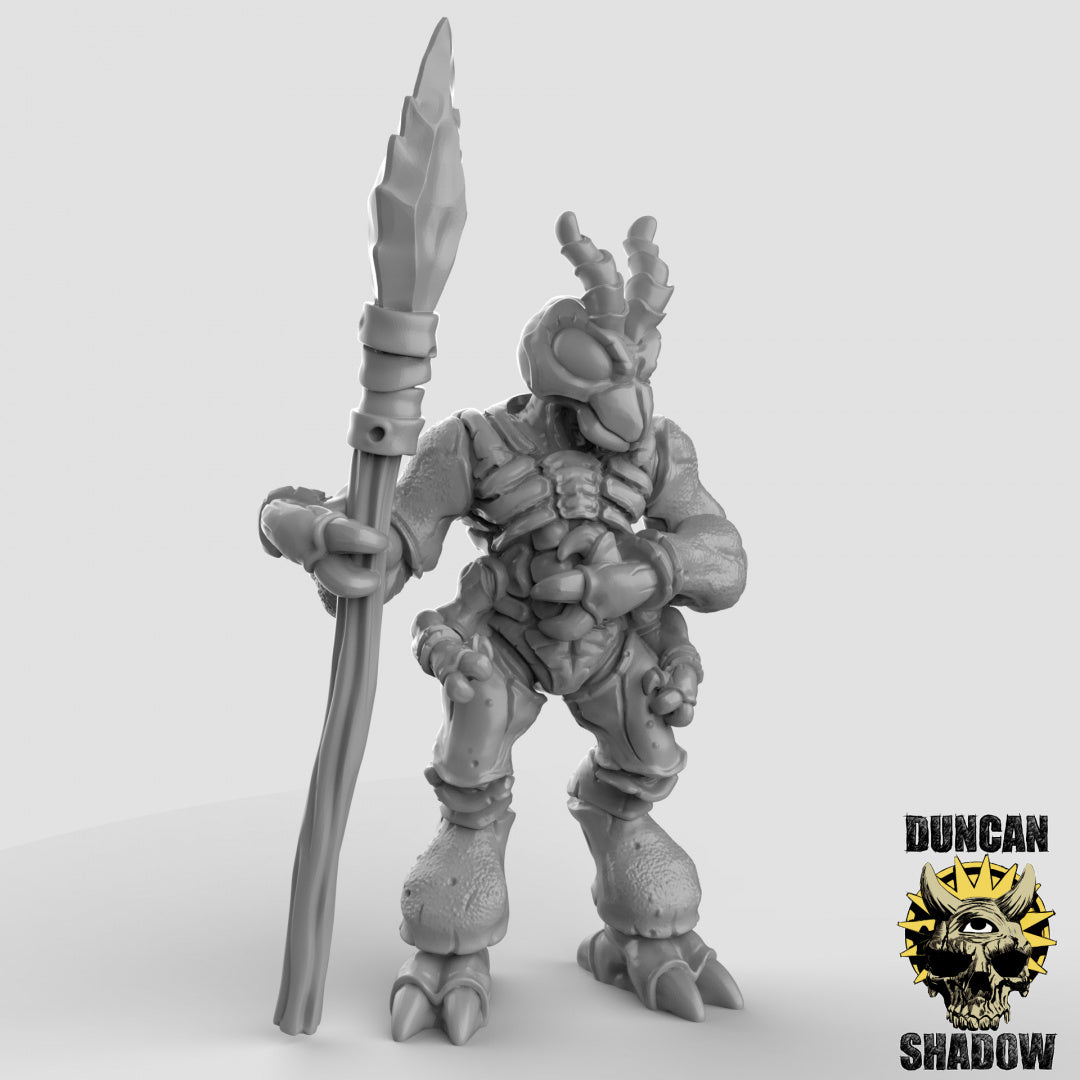 Thri-Keen Insectoids With Spears | Duncan Shadow | Compatible with Dungeons & Dragons and Pathfinder