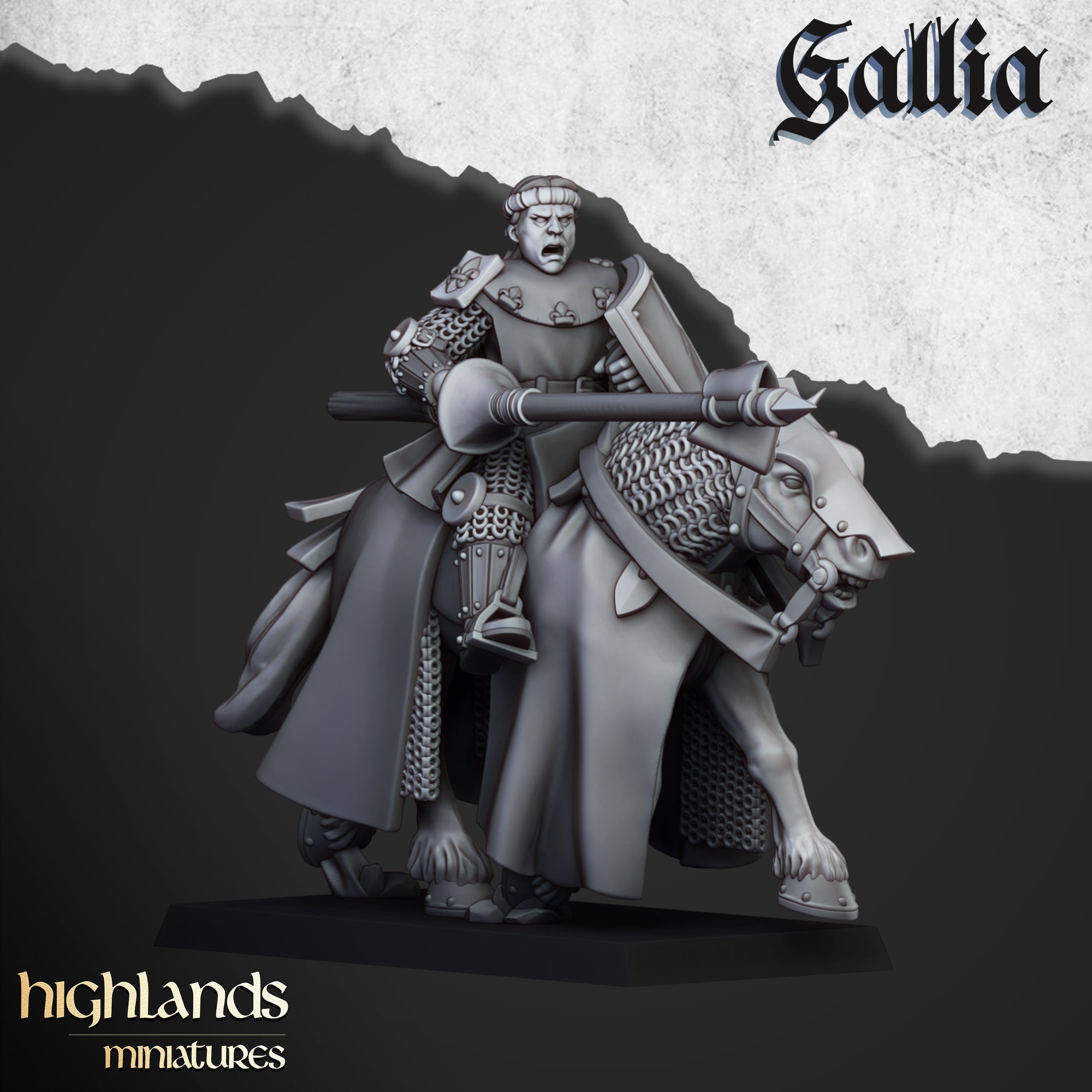 Junge Ritter von Gallia (x8) - Ritter von Gallia | Highlands Miniatures