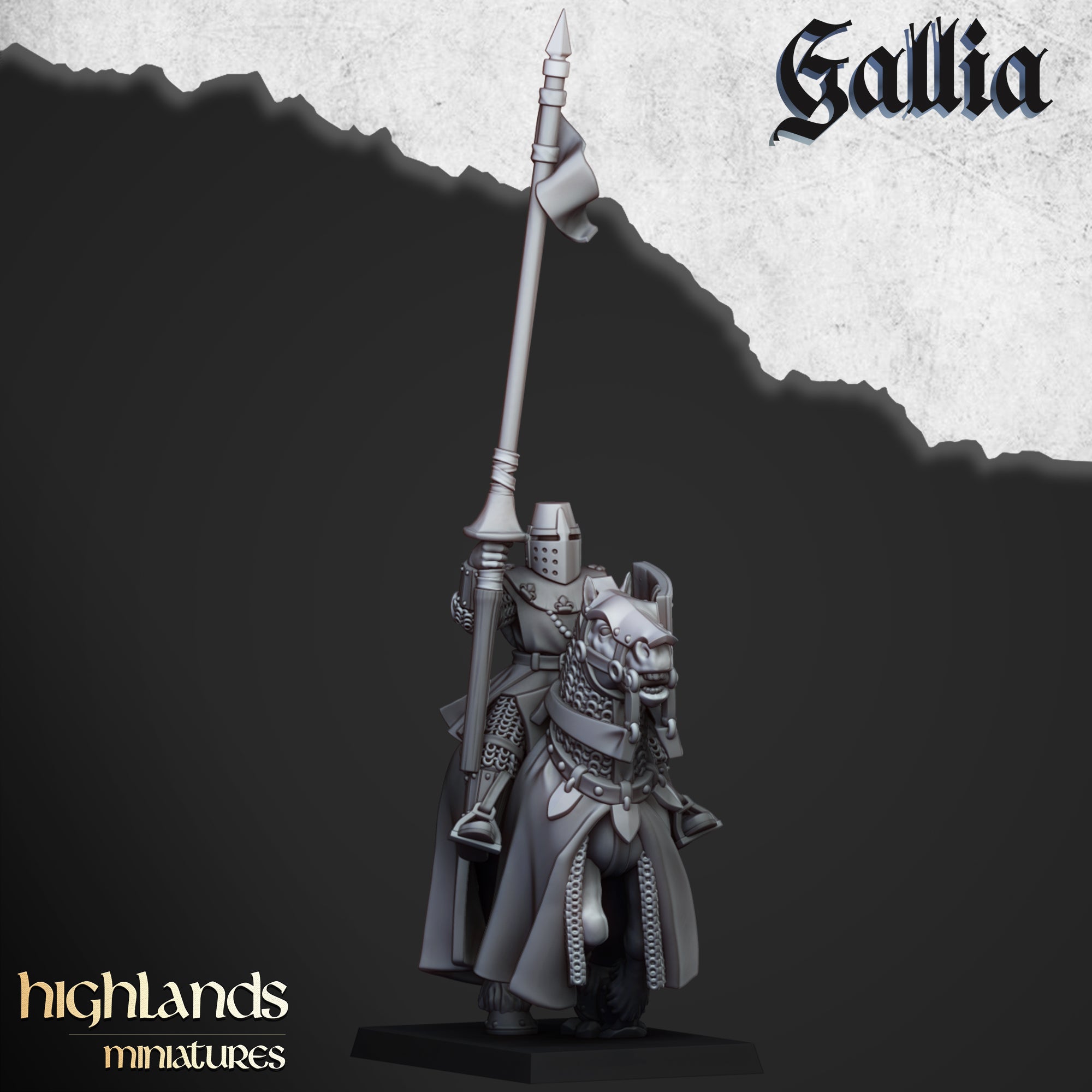 Jóvenes Caballeros de Gallia (x8) - Caballeros de Gallia | Miniaturas de las Tierras Altas