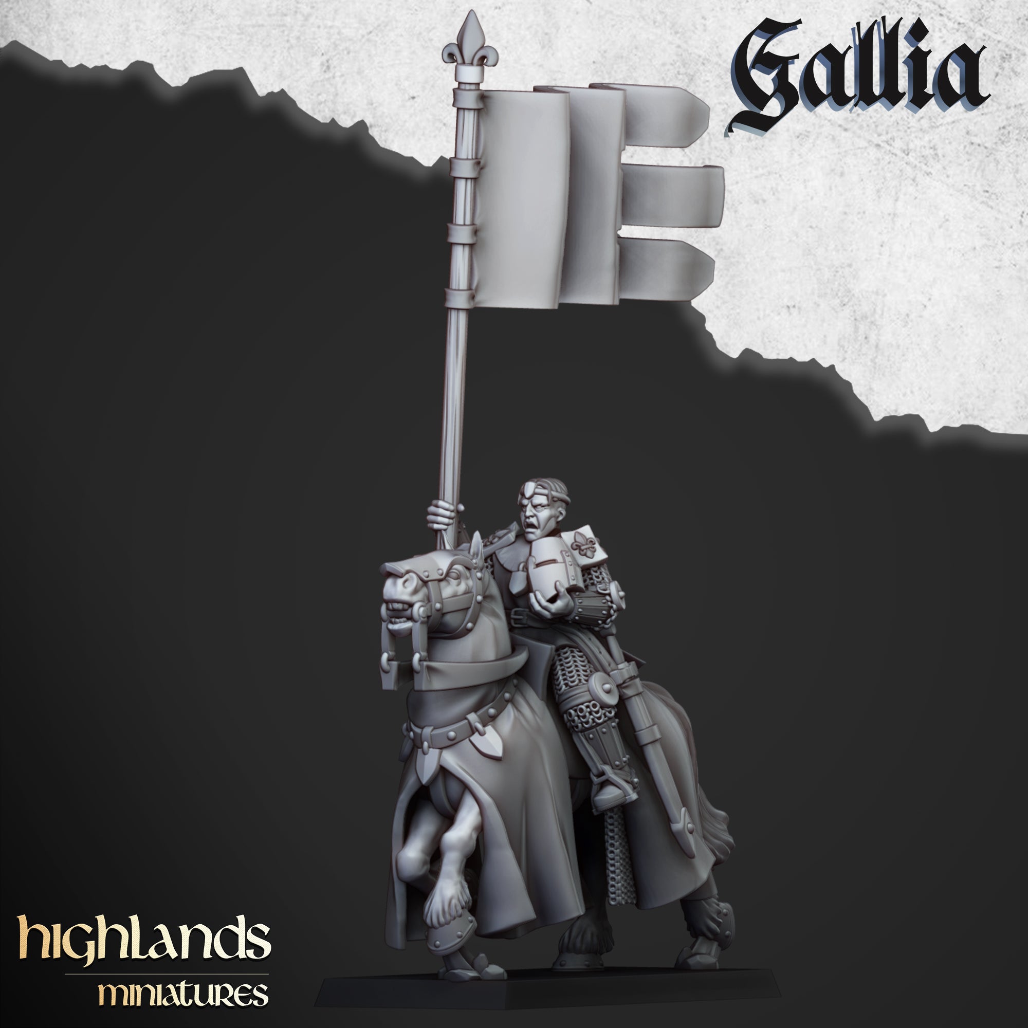 Junge Ritter von Gallia (x8) - Ritter von Gallia | Highlands Miniatures