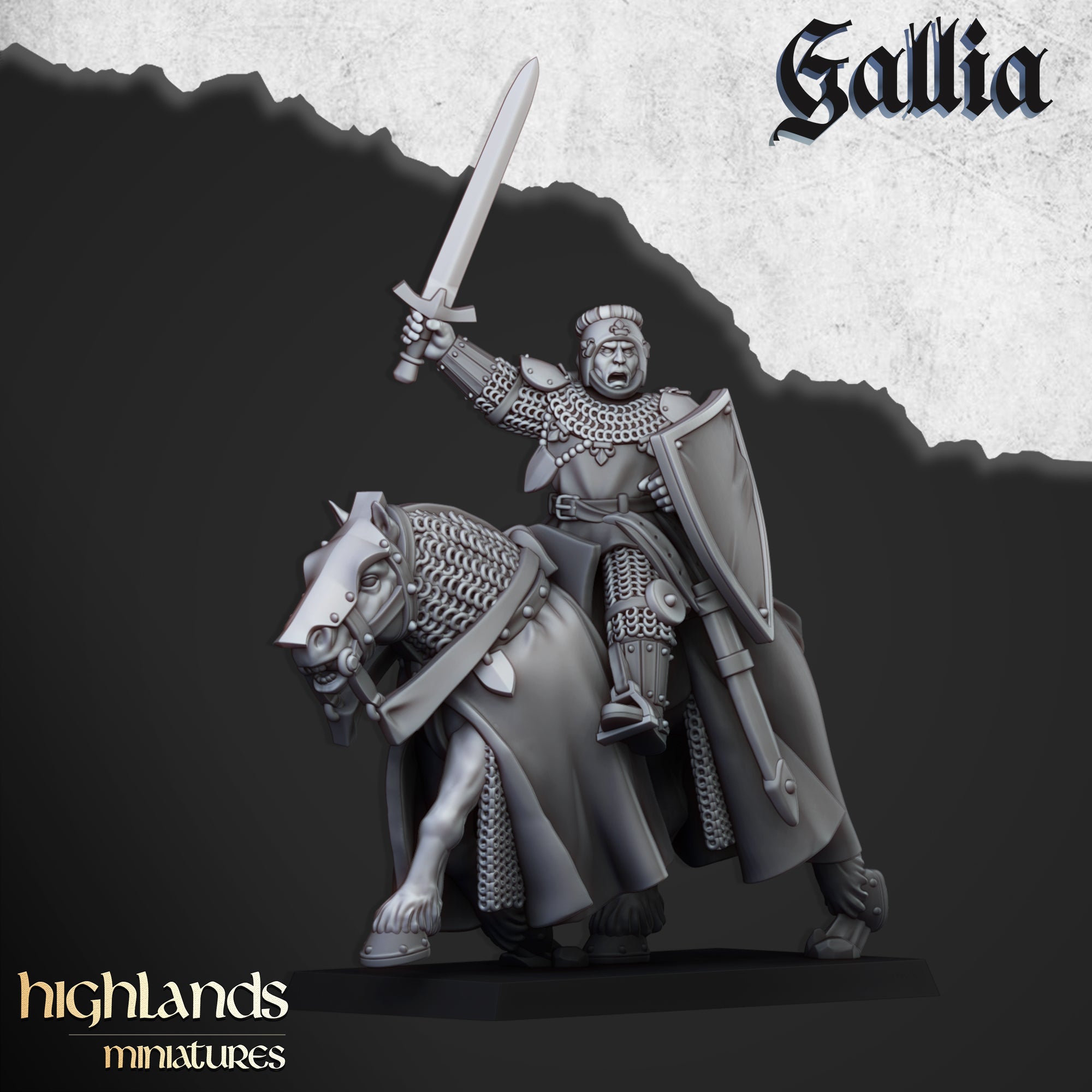 Jóvenes Caballeros de Gallia (x8) - Caballeros de Gallia | Miniaturas de las Tierras Altas