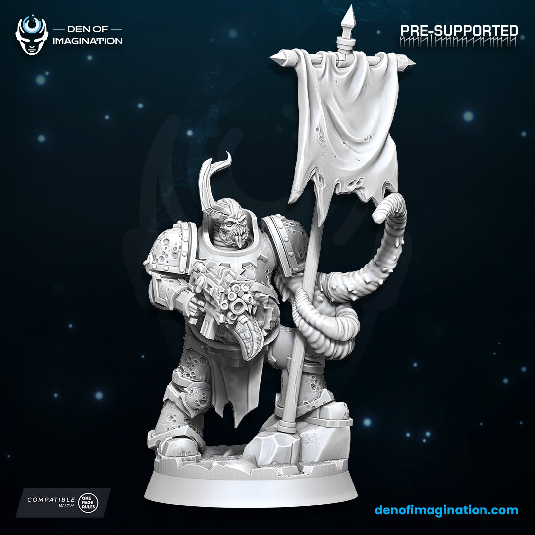 Chaos - Plague Icon Bearer - Wild Mesh - Legions of Chaos