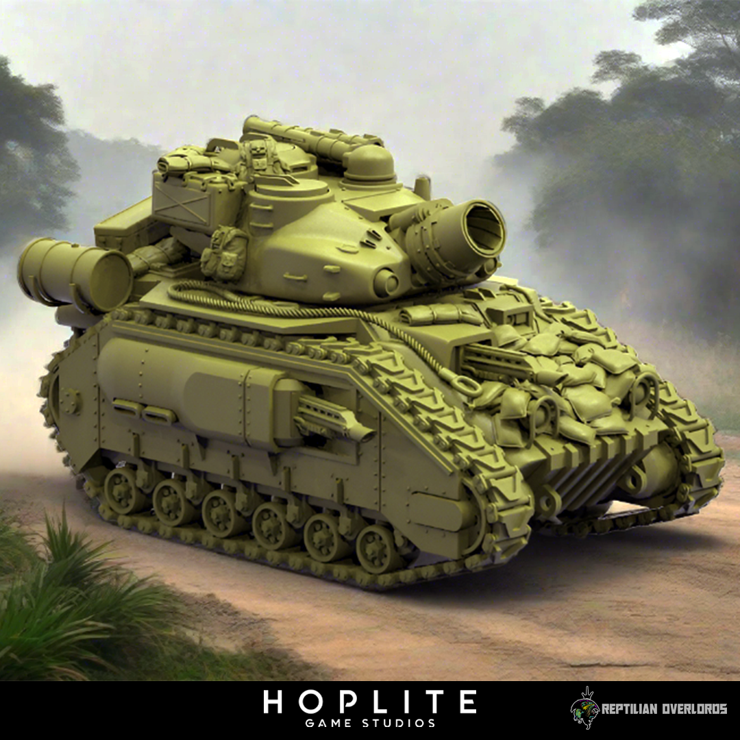 Spacenam: Kampfpanzer Caiman Mk. I | Reptilian Overlords | 32 mm