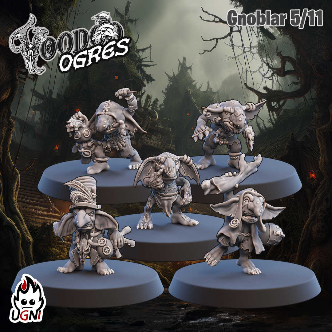 Voodoo Ogres - Ogre Fantasy Football Team - 17 Players - Ugni Miniatures