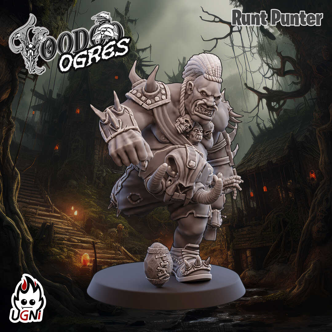 Voodoo Ogres – Ogre-Fantasy-Football-Team – 17 Spieler – Ugni Miniatures