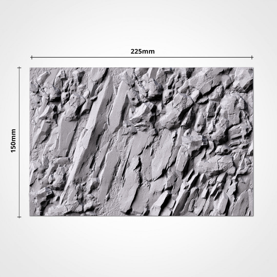 Bases cuadradas de piedra | 25 mm | 30 mm | 40 mm | Fábrica de Txarli | Cuadrado texturizado escénico magnetizable