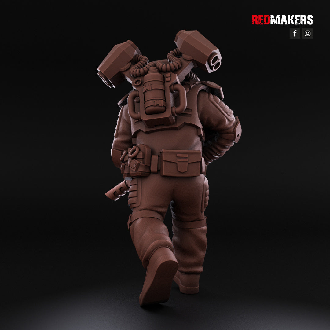 Airborne Drop Division - Command Squad | Imperial Guard | Redmakers