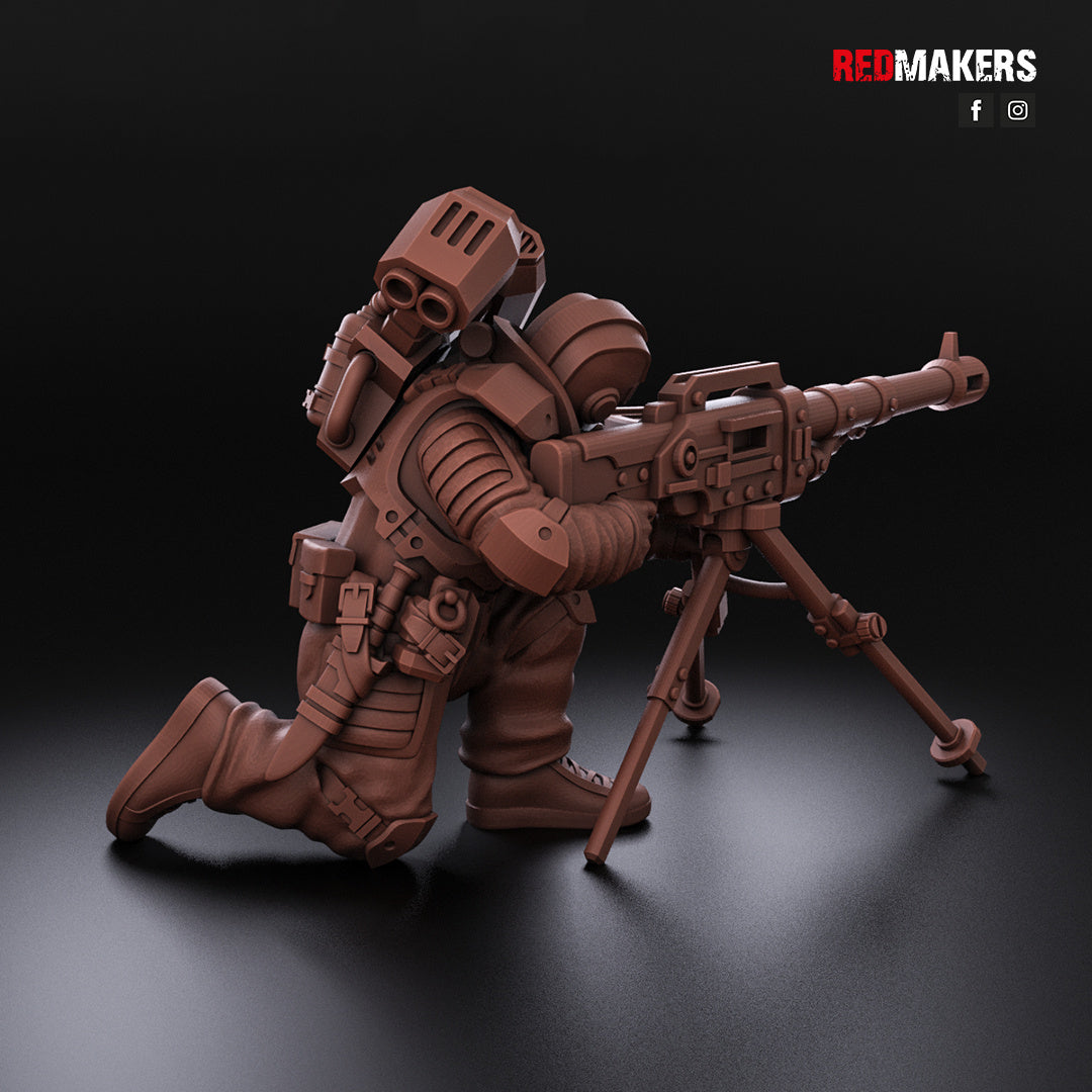 Airborne Drop Division - Heavy Weapons Gun Teams | Imperial Guard | Redmakers