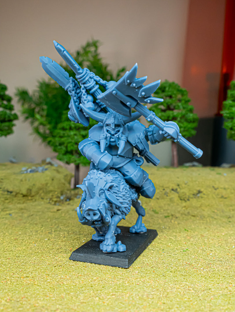 Mounted Orc Chief (x1) - Orc & Goblin Tribes | Highlands Miniatures