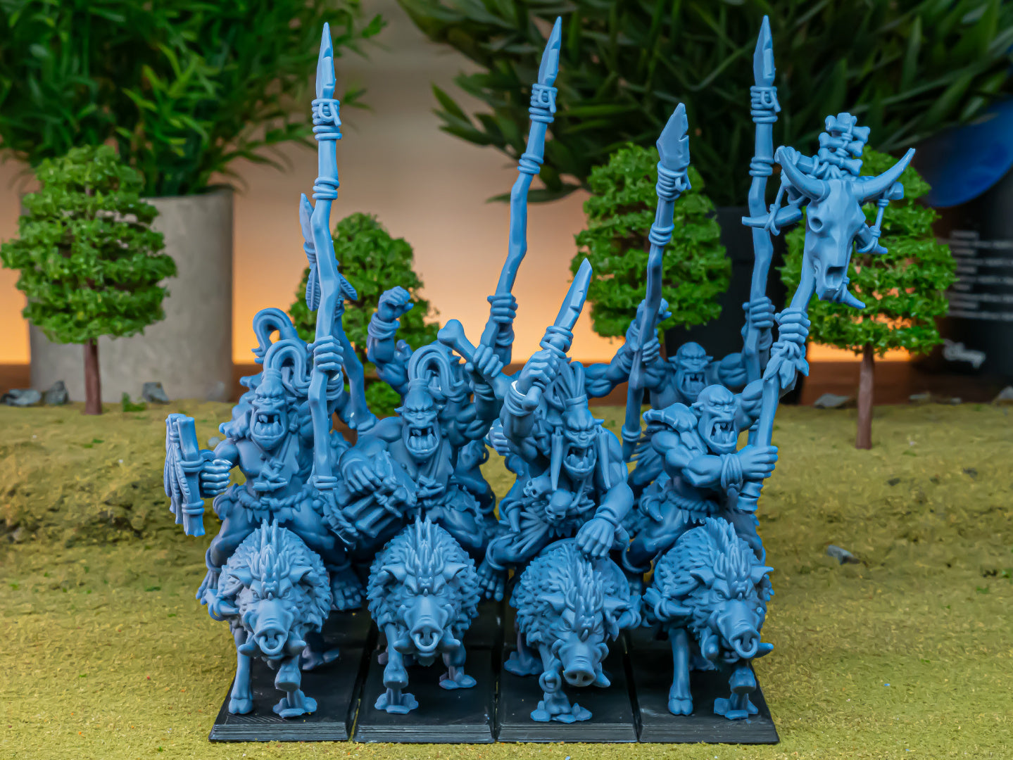 Mounted Cave Orcs (x8) - Orc & Goblin Tribes | Highlands Miniatures