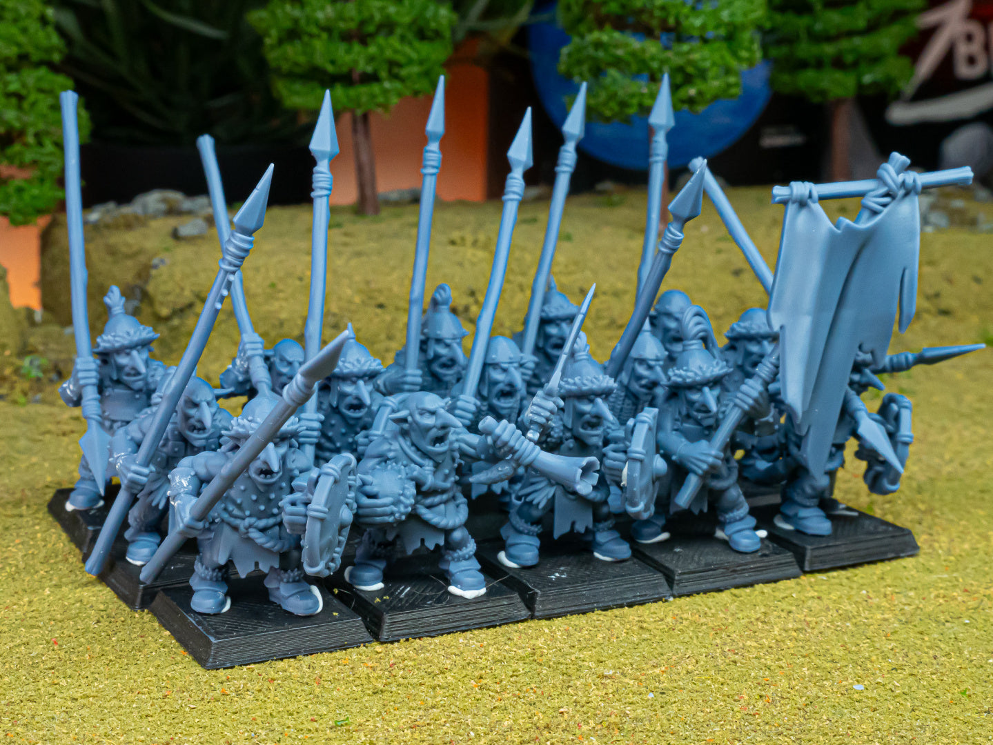 Steppe Goblin Spearmen (x20) - Orc & Goblin Tribes | Highlands Miniatures