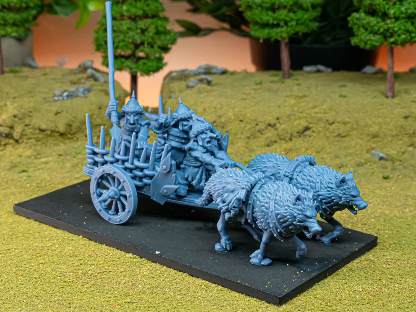 Steppen-Goblin-Streitwagen (x1) - Ork- und Goblinstämme | Highlands Miniatures