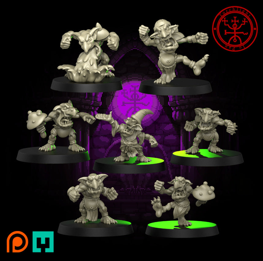 Die Shrooms of Doom – Snots Fantasy Football Team – 16 Spieler – Torchlight Miniatures