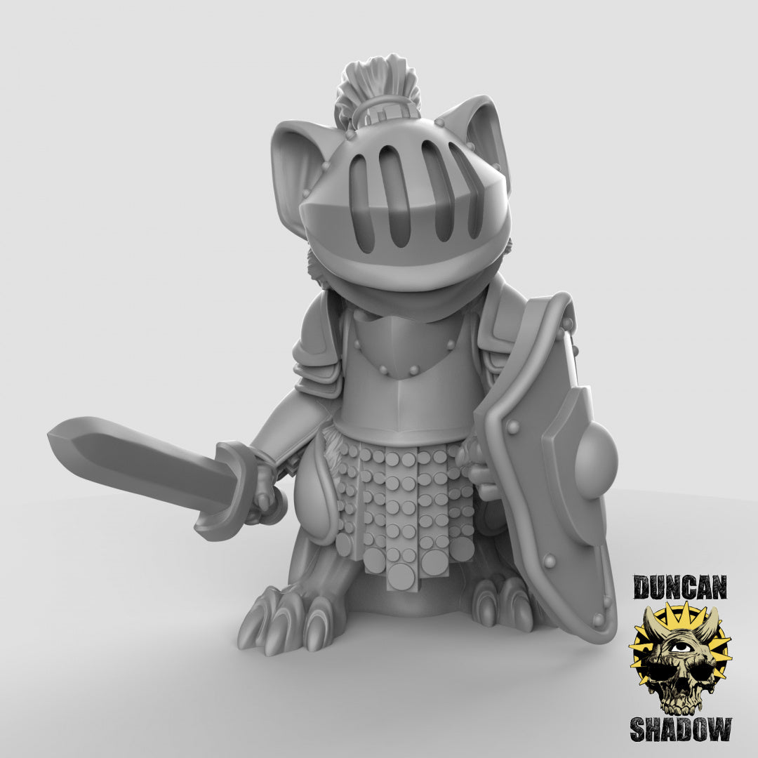 Mousle Folk Knights | Duncan Shadow | Compatible with Dungeons & Dragons and Pathfinder