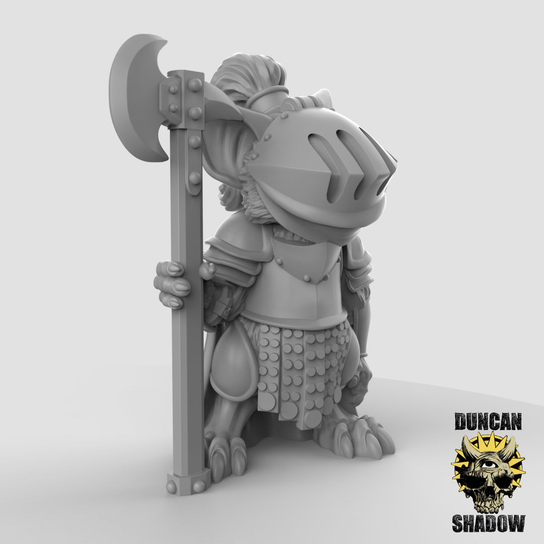 Mousle Folk Knights | Duncan Shadow | Compatible with Dungeons & Dragons and Pathfinder