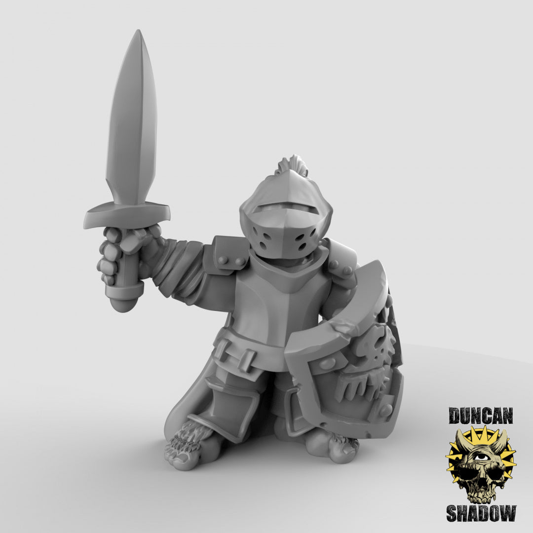 Halfling Paladins | Duncan Shadow | Compatible with Dungeons & Dragons and Pathfinder
