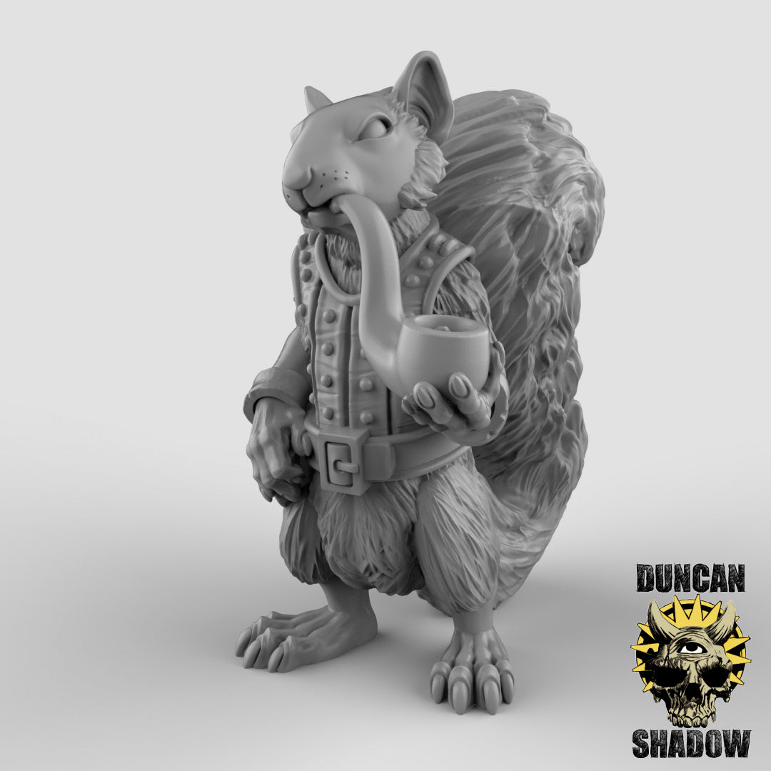 Scurryni Squirrel Folk Fighters | Duncan Shadow | Compatible with Dungeons & Dragons and Pathfinder