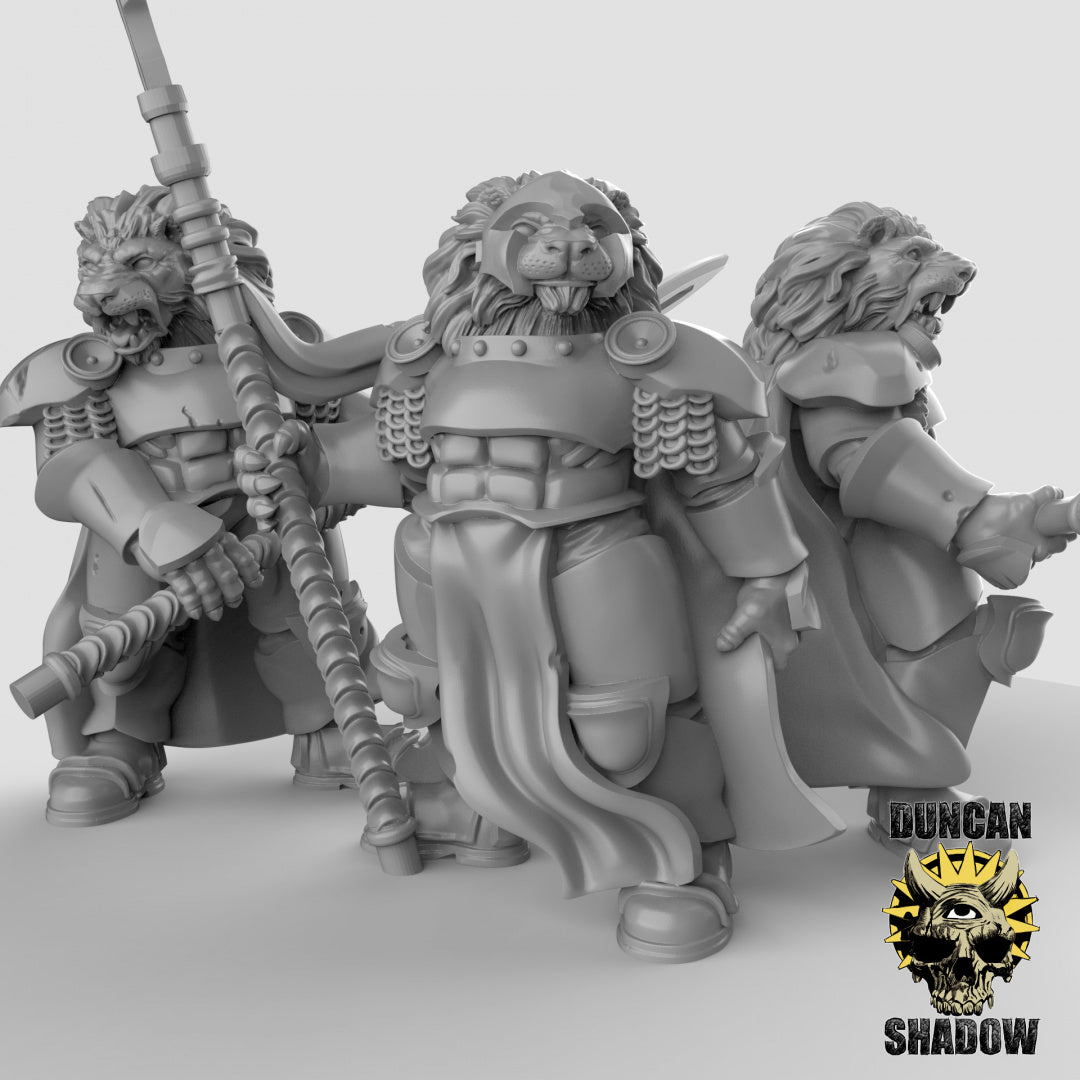 Cat Folk Lion Folk Knights | Duncan Shadow | Compatible with Dungeons & Dragons and Pathfinder