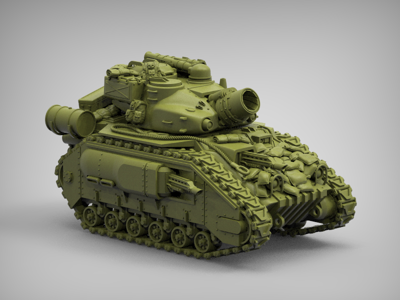Spacenam: Caiman Mk. I Battle Tank | Reptilian Overlords | 28mm