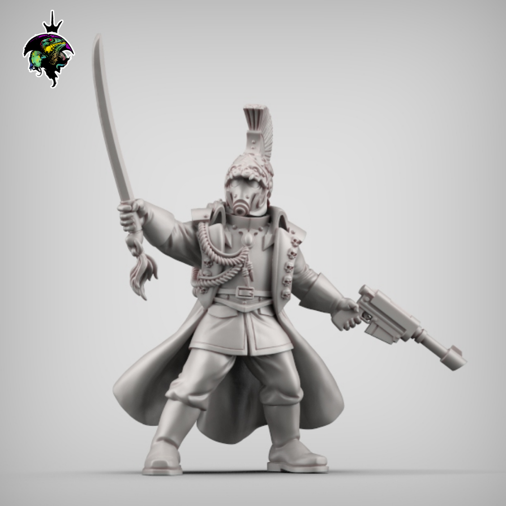 Imperial Guard: Commander | Reptilian Overlords | 28mm