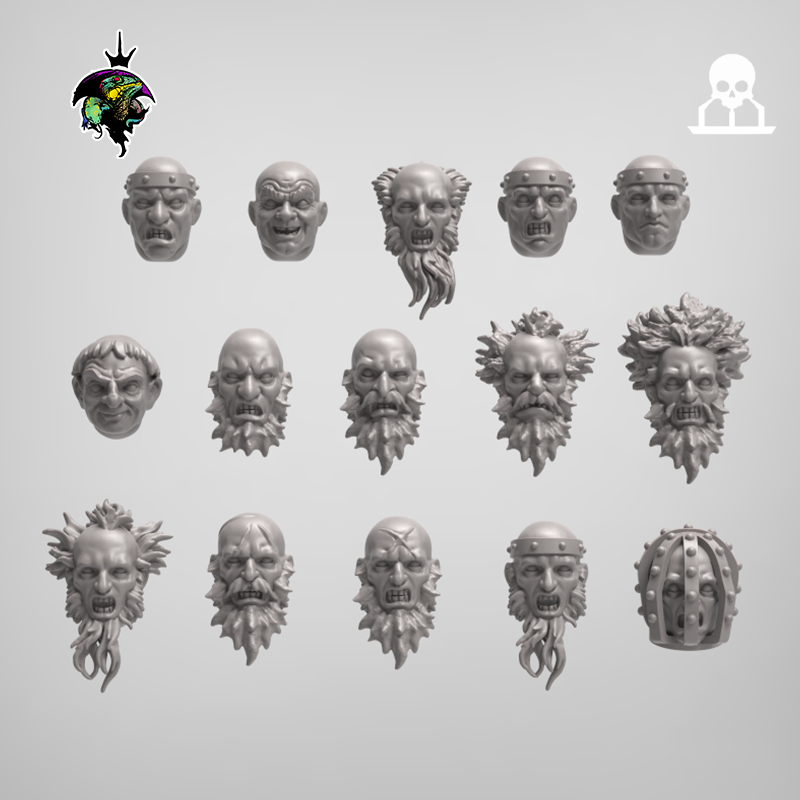 Human Priests & Pentients (x12) | Reptilian Overlords | 32mm