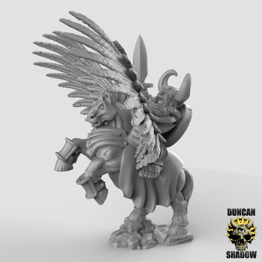 Halbling-Paladin-Champion auf Pegasus-Reittier | Duncan Shadow | Kompatibel mit Dungeons &amp; Dragons und Pathfinder