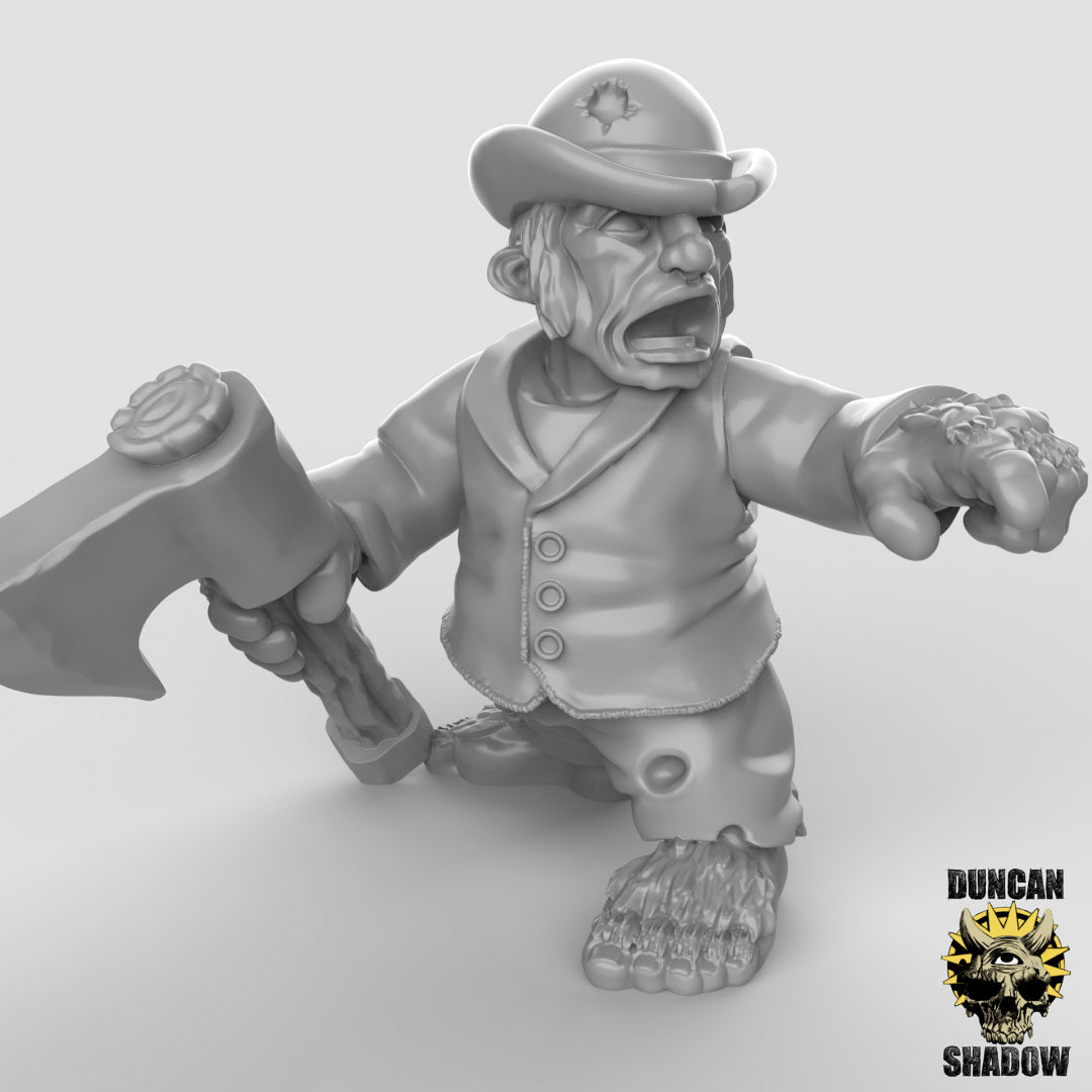 Halfling Rabble, Axes | Duncan Shadow | Compatible with Dungeons & Dragons and Pathfinder