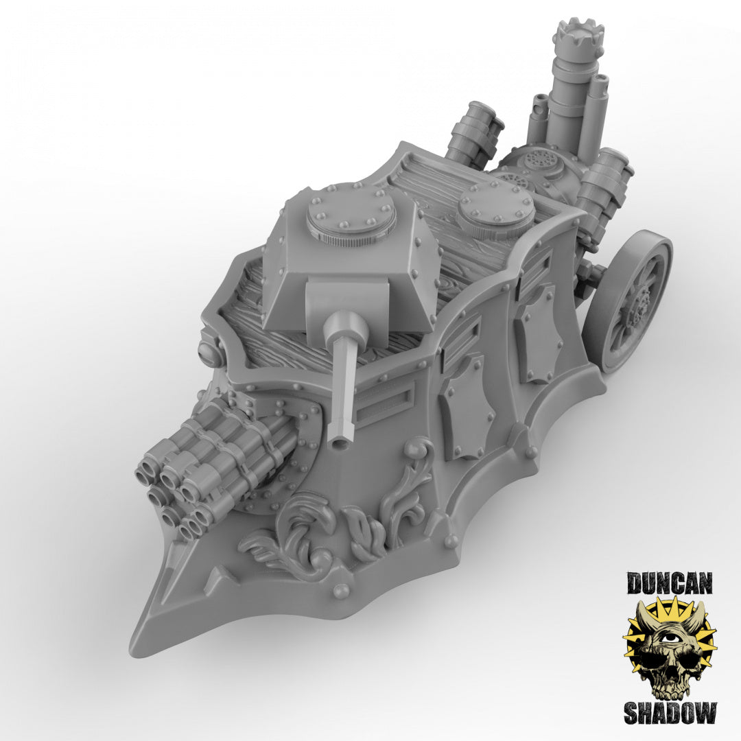 Dampfpanzer mit Rumpfsalvenkanone | Duncan Shadow | Kompatibel mit Dungeons &amp; Dragons und Pathfinder