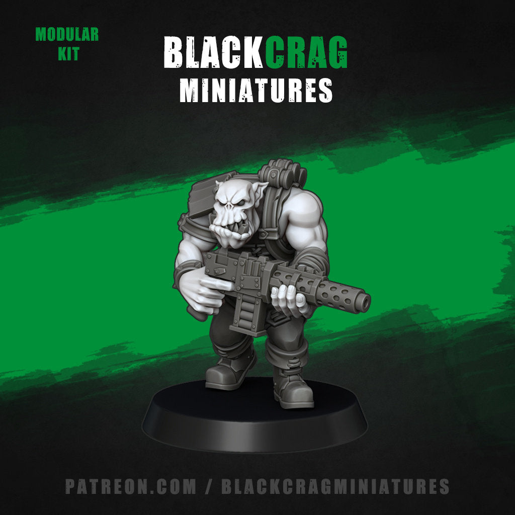 Orc Shooter Ladz | Space Orcs | Greenskin Orks |Malicious Miniatures