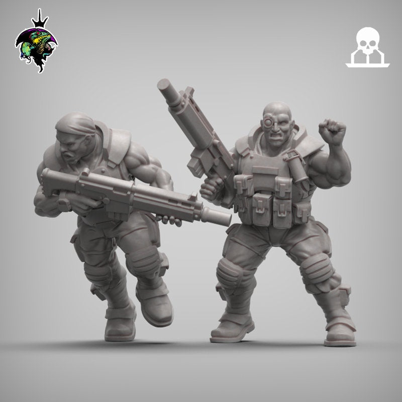 Spacenam: Veteran Infantry Squad | Reptilian Overlords | 28mm