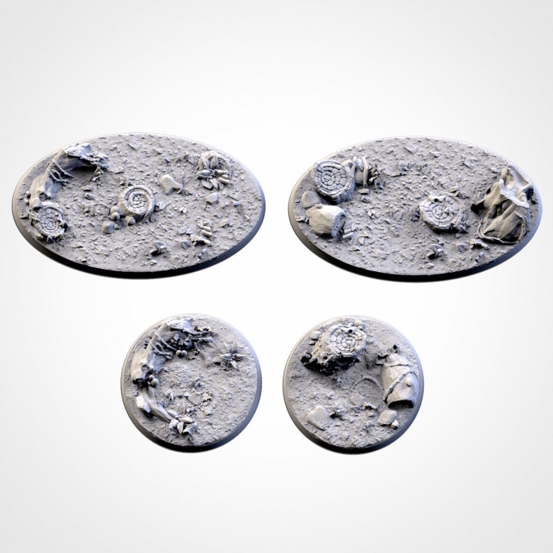 Forest Bases | 25mm | 32mm | 40mm | Txarli Factory | Magnetizable Scenic Textured Round