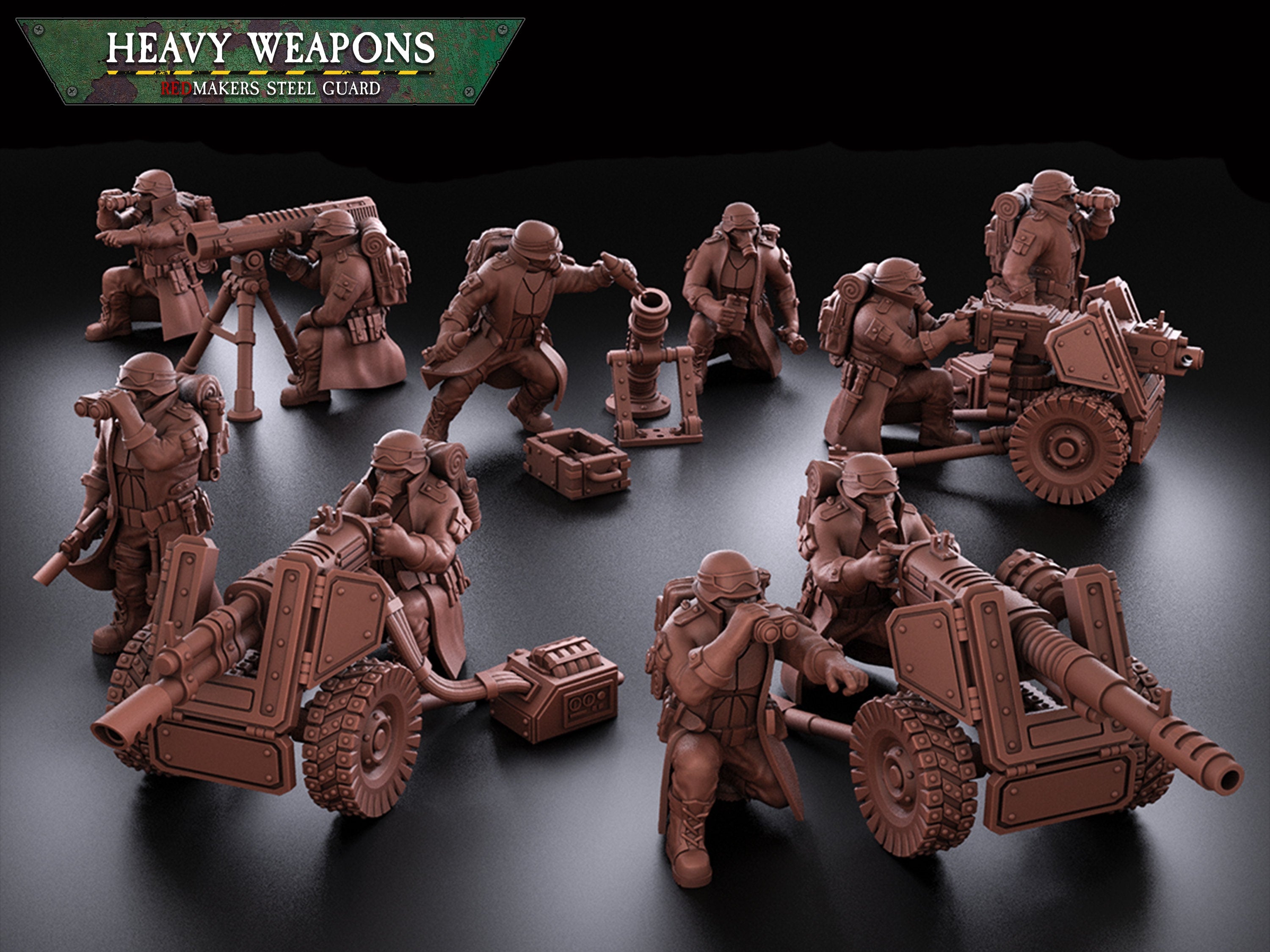 Steel Guard: Heavy Boltgun Team  | Krieg | Trench Korps | Steel Legion | Redmakers