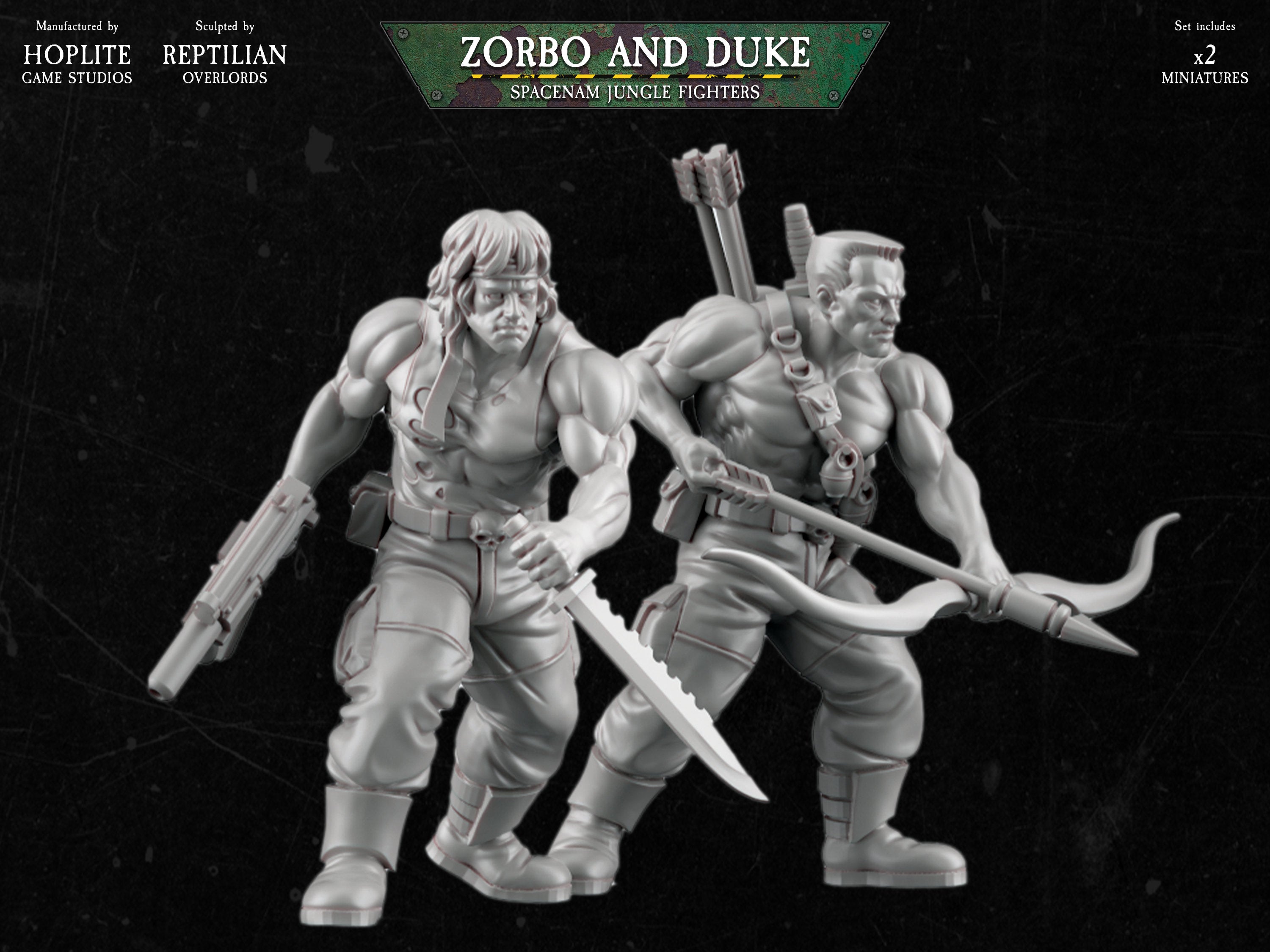 Spacenam: Zorbo and Duke | Reptilian Overlords | 28mm