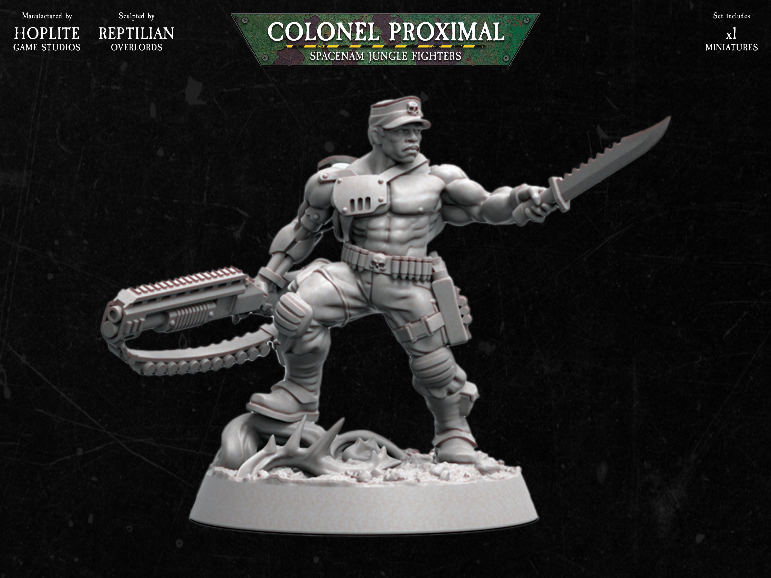 Spacenam: Colonel "Iron Hand" Proximal | Reptilian Overlords | 28mm