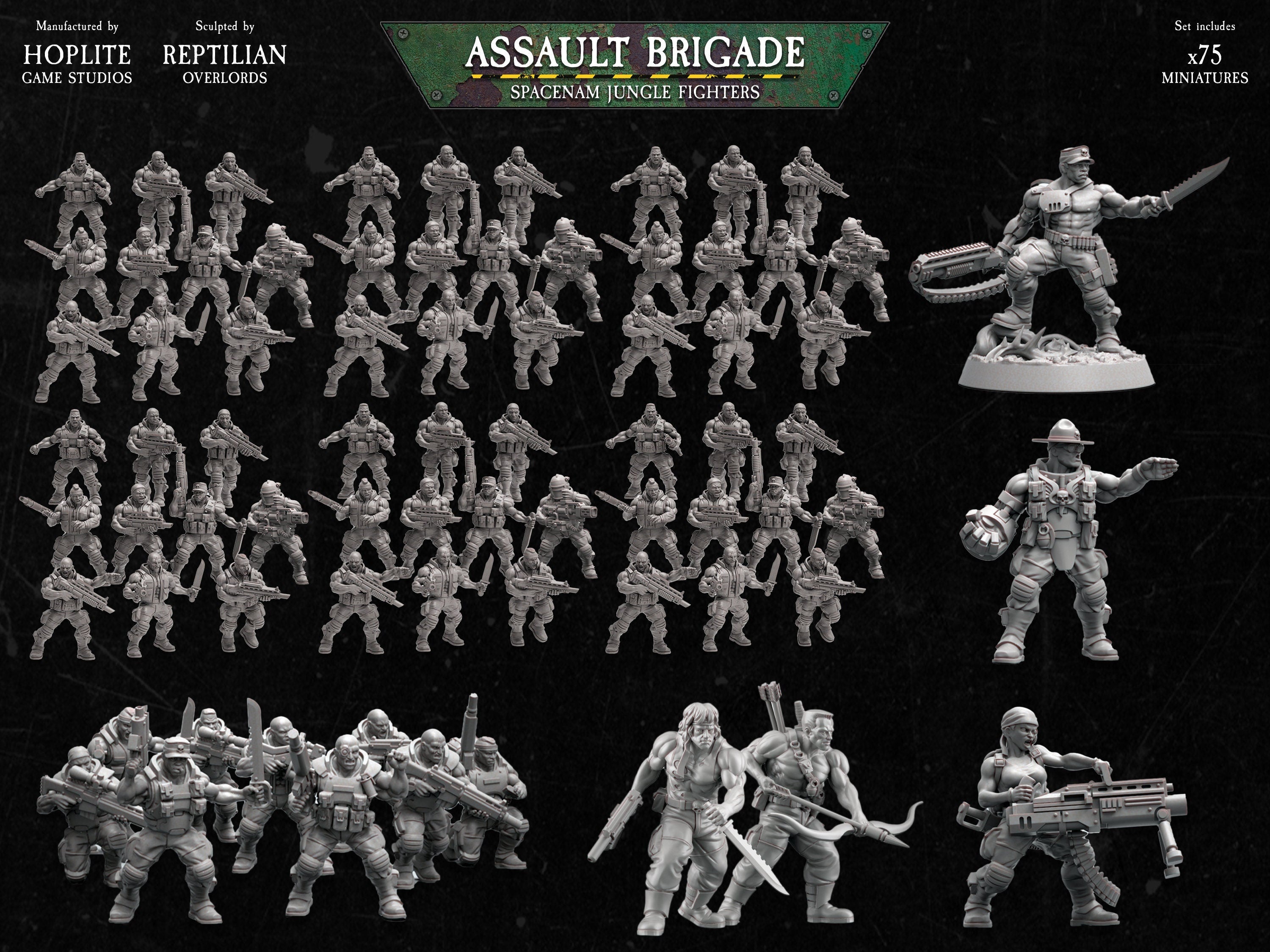Spacenam: Assault Brigade | Reptilian Overlords | 32mm