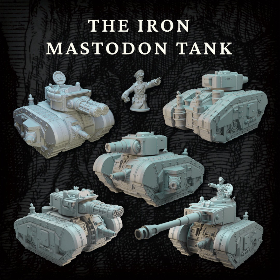 Tanque de batalla Mastadon de hierro | Guerreros de hielo de Altirvun | Miniaturas de historia