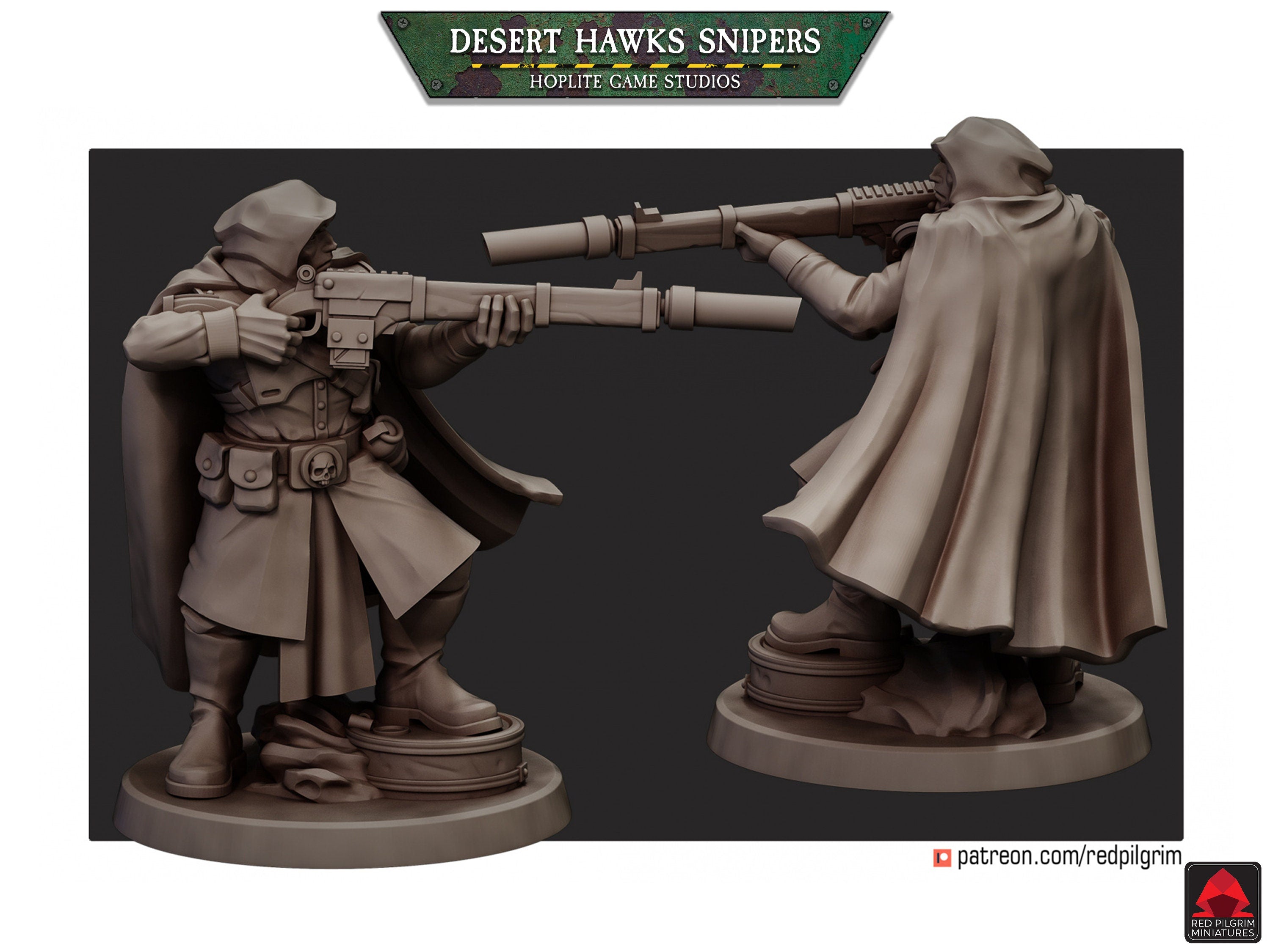 Scharfschützen der Desert Hawks | Red Pilgrim Miniatures | 32 mm