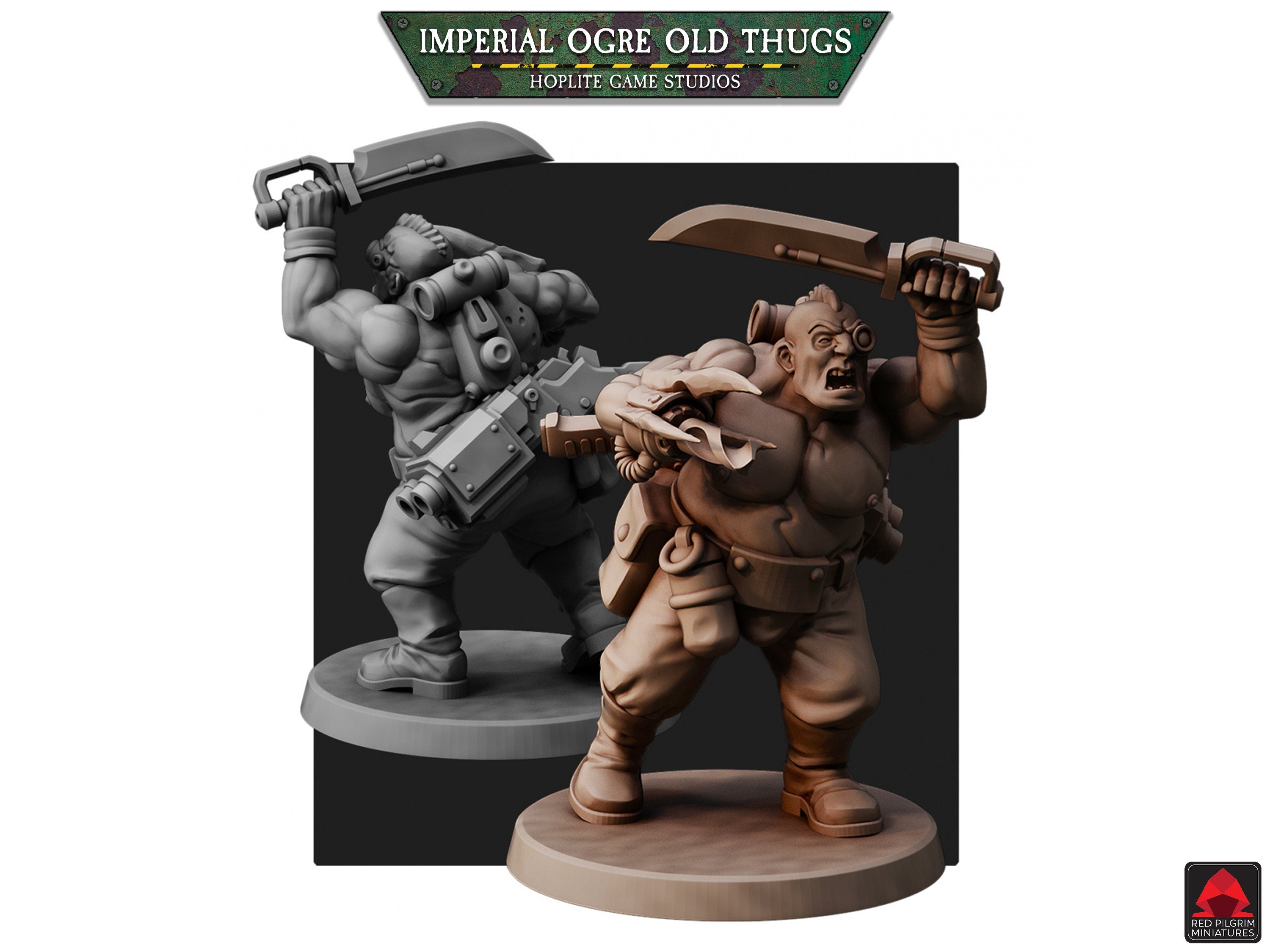 Imperial Ogre Old Thugs | Red Pilgrim Miniatures | 32mm