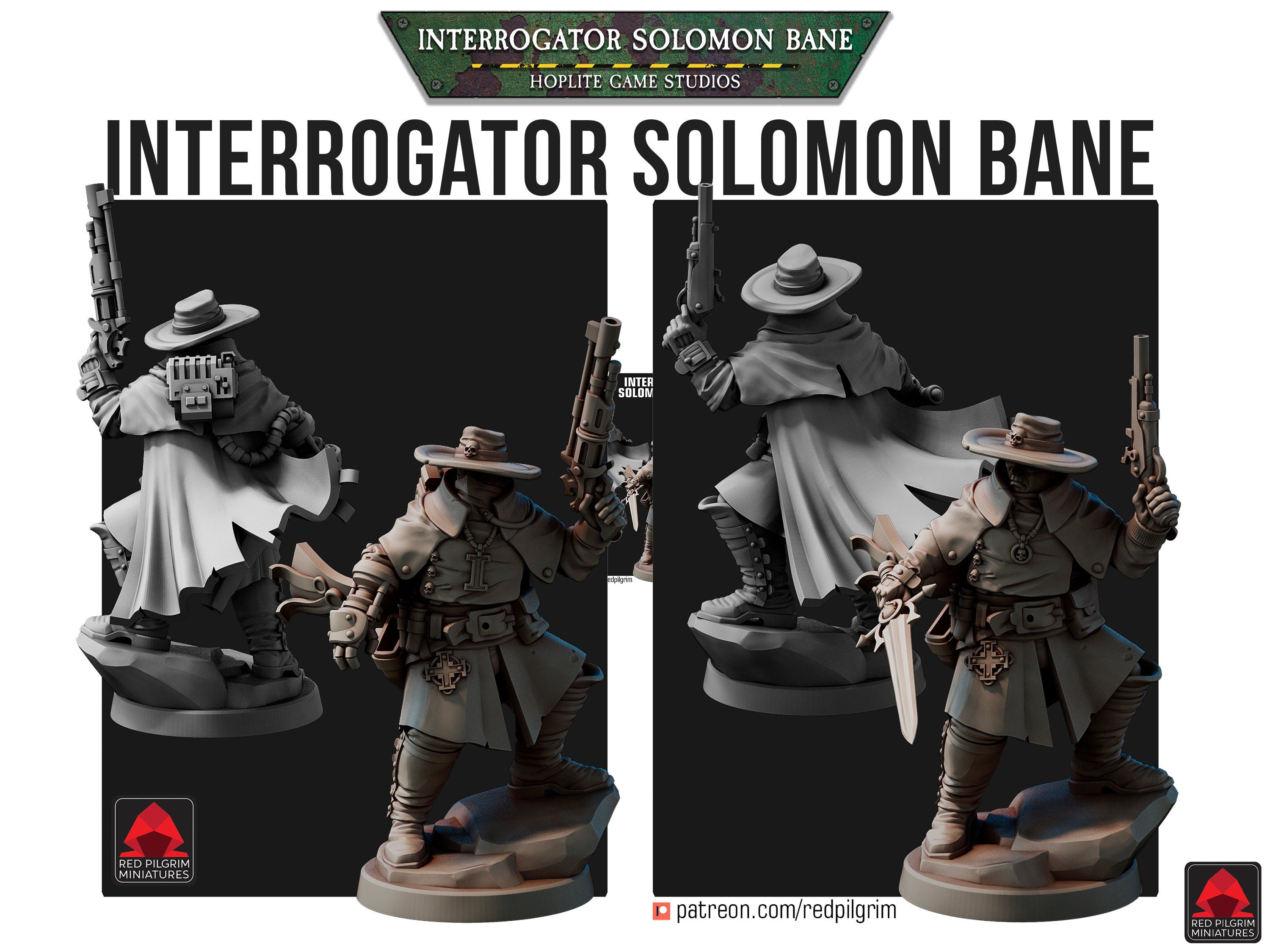 Imperial Interrogator Solomon Bane | Red Pilgrim Miniatures | 32mm