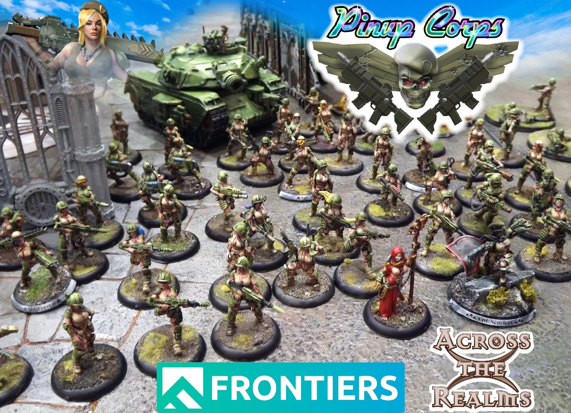 Pinup Corps Stormbabe Granatwerfer - Across the Realms | 32 mm