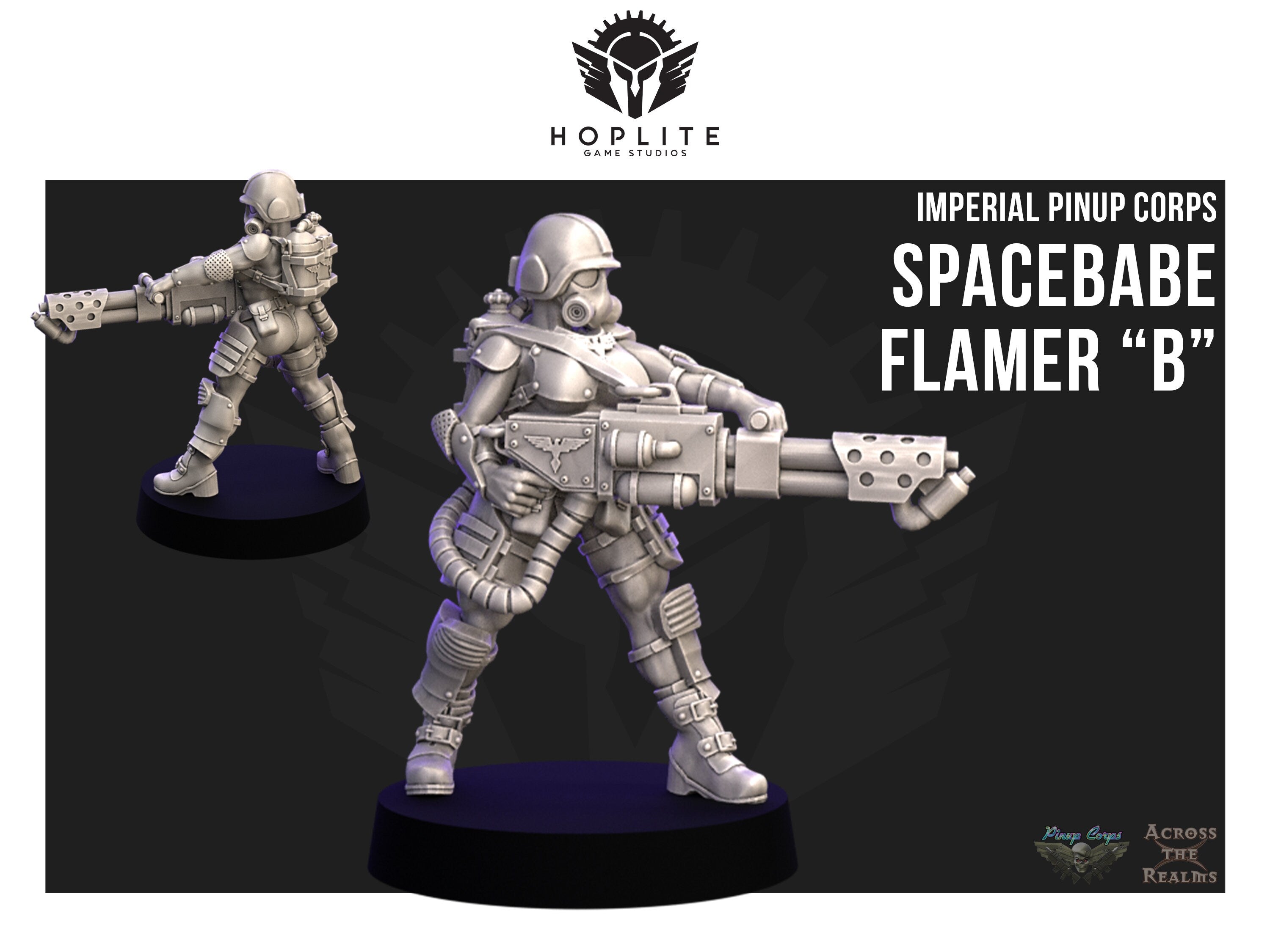 Pinup Corps Flamer "B" - Across the Realms | 32mm
