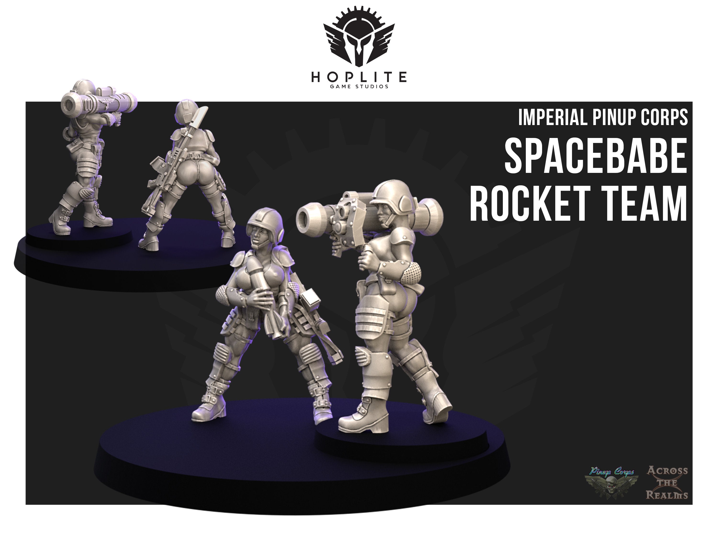 Pinup Corps Rocket Team - Across the Realms | 28mm