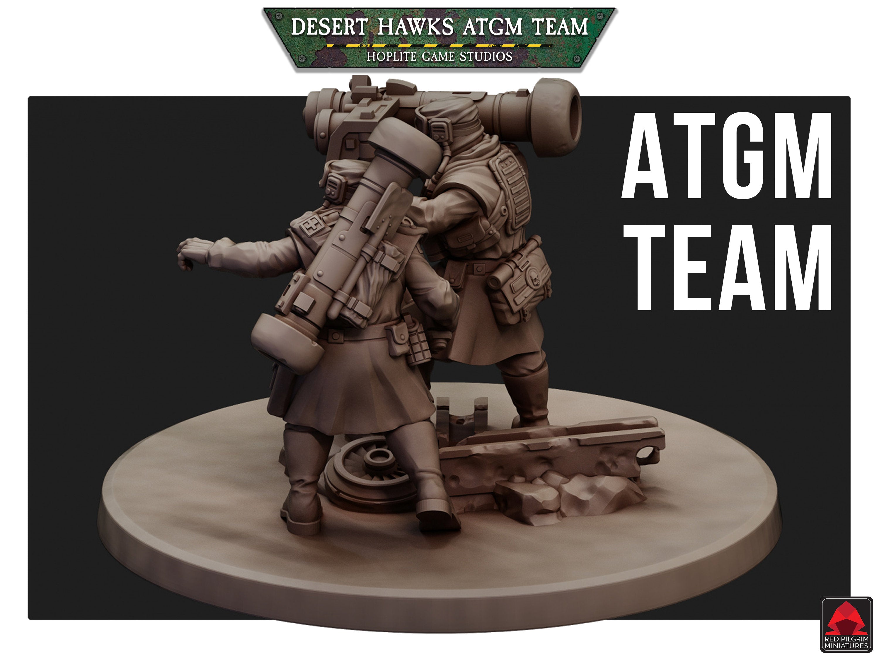 Desert Hawks ATGM-Team | Red Pilgrim Miniatures | 32 mm