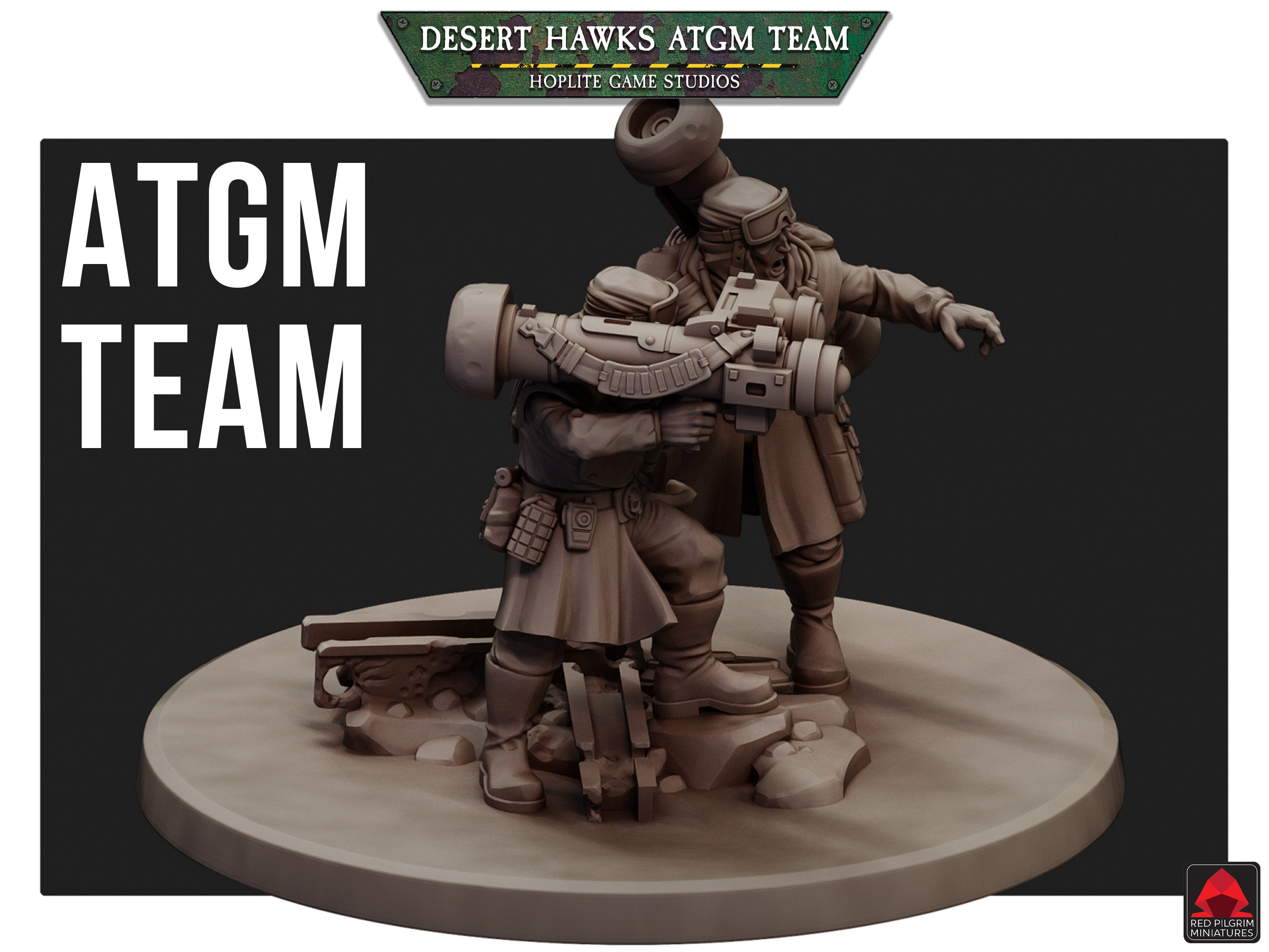 Desert Hawks ATGM-Team | Red Pilgrim Miniatures | 32 mm
