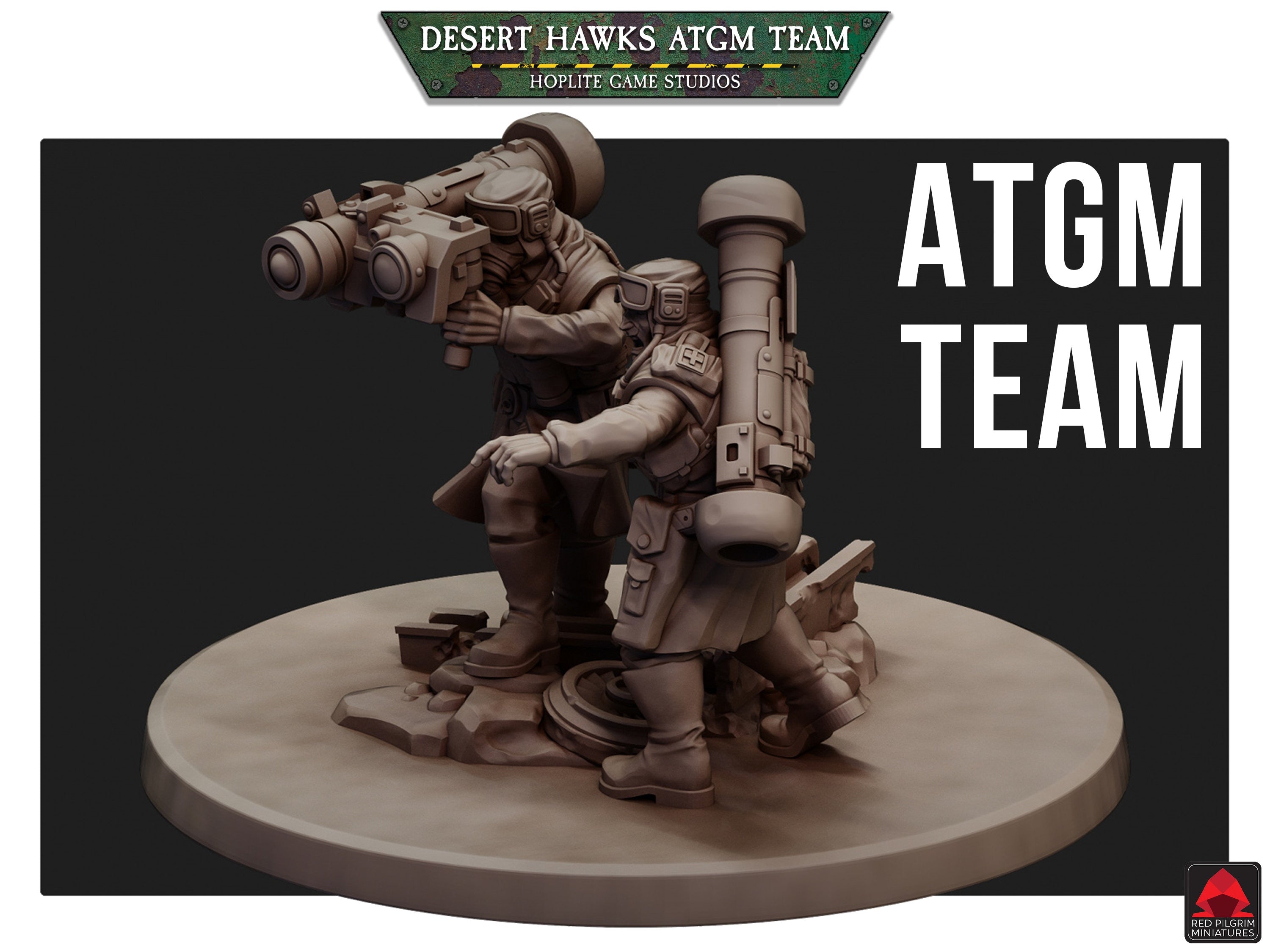 Desert Hawks ATGM Team | Red Pilgrim Miniatures | 32mm
